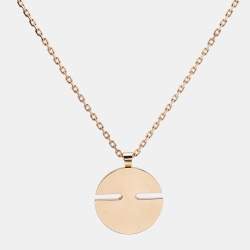 Pre Owned Chaumet Jeux de Liens Lapis Lazuli Diamonds 18k Rose Gold Necklace