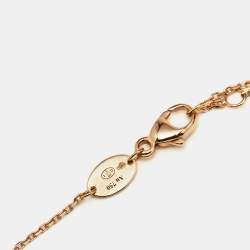 Chaumet Jeux de Liens Turquoise Diamond 18k Rose Gold Bracelet