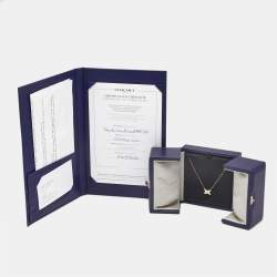 Pre Owned Chaumet Jeux de Liens Mother of Pearl Diamond 18k Rose Gold Pendant Necklace