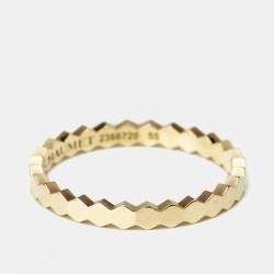Pre Owned Chaumet Bee My Love 18k Yellow Gold Narrow Band Ring Size 55