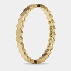 Pre Owned Chaumet Bee My Love 18k Yellow Gold Narrow Band Ring Size 55