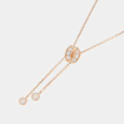 Pre Owned Chaumet Lian Seduction 18K Pink Gold Pendant Necklace