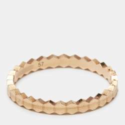 Pre Owned Chaumet Bee My Love 18k Rose Gold Ring Size 57