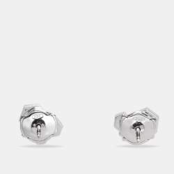 مملوكة مسبقًا Chaumet Bee My Love Diamond 18k White Gold Stud Earrings