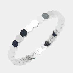 Pre Owned Chaumet Bee My Love 18K White Gold Band Ring Size 58