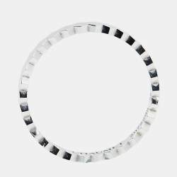 Pre Owned Chaumet Bee My Love 18K White Gold Band Ring Size 58