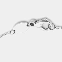 Pre Owned Chaumet Jeux de Liens Mother of Pearl Diamond 18k White Gold Bracelet