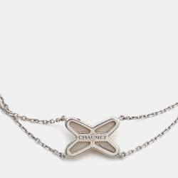 Pre Owned Chaumet Jeux de Liens Mother of Pearl Diamond 18k White Gold Bracelet