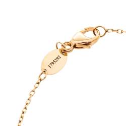 Chaumet Jeux de Liens Diamond Red Lacquer 18K Rose Gold Chain Link Bracelet