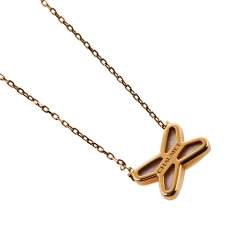 Chaumet Jeux De Liens Mother of Pearl Diamond 18K Rose Gold Necklace