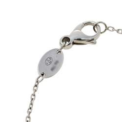 Pre Owned Chaumet Jeux de Liens Diamond Grey Mother of Pearl 18K White Gold Bracelet