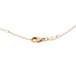 Chaumet Jeux De Liens Mother of Pearl Diamond 18K Rose Gold Pendant Necklace