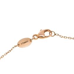 Chaumet Jeux de Liens Turquoise Diamond 18K Rose Gold Pendant Necklace