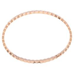 Chaumet Bee My Love Pave Diamond 18K Rose Gold Bangle Bracelet
