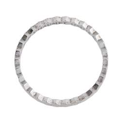 Chaumet Bee My Love 18K White Gold Band Ring Size 57