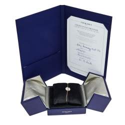 Pre Owned Chaumet Jeux de Liens Mother of Pearl Diamond 18k Rose Gold Bracelet