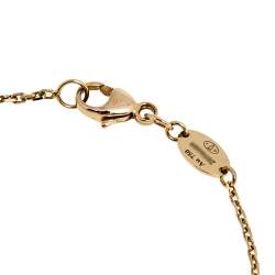 Pre Owned Chaumet Jeux de Liens Mother of Pearl Diamond 18k Rose Gold Bracelet