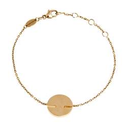 Pre Owned Chaumet Jeux de Liens Mother of Pearl Diamond 18k Rose Gold Bracelet