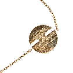 Pre Owned Chaumet Jeux de Liens Mother of Pearl Diamond 18k Rose Gold Bracelet