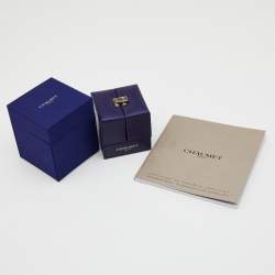 Pre Owned Chaumet Mini Liens Diamond 18k Rose Gold Double Chain Bracelet 