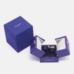 Chaumet Joséphine Aigrette Diamond Rhodolite Garnet 18k White Gold Single Earring