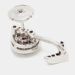 Chaumet Joséphine Aigrette Diamond Rhodolite Garnet 18k White Gold Single Earring