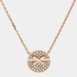 Chaumet Jeux de Liens Harmony Diamond 18k Rose Gold Small ModelNecklace