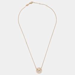 Chaumet Jeux de Liens Harmony Diamond 18k Rose Gold Small ModelNecklace