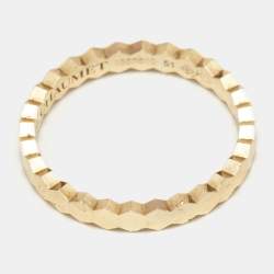 Chaumet Bee My Love 18k Yellow Gold Band Ring Size 51
