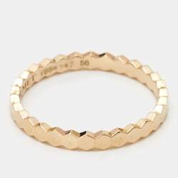 Chaumet Bee My Love 18k Rose Gold Band Ring Size 56