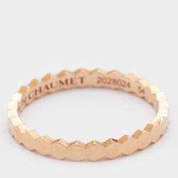 Chaumet Bee My Love 18k Rose Gold Ring Size 54