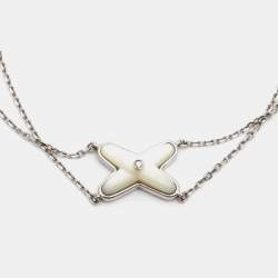 Chaumet Jeux de Liens Mother of Pearl Diamond 18k White Gold Bracelet