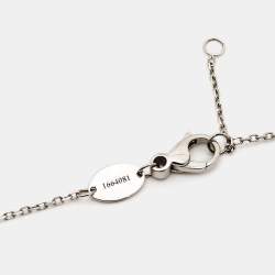 Chaumet Jeux de Liens Grey Mother of Pearl Diamond 18k White Gold Necklace