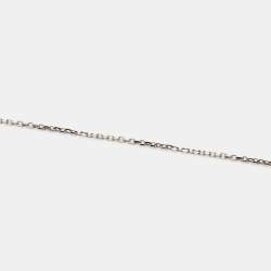 Chaumet Jeux de Liens Grey Mother of Pearl Diamond 18k White Gold Necklace