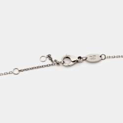 Chaumet Jeux de Liens Grey Mother of Pearl Diamond 18k White Gold Necklace