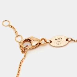 Chaumet Jeux de Liens Diamond 18K Rose Gold Double Chain Bracelet 