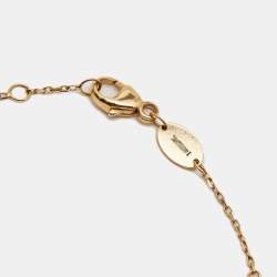 Pre Owned Chaumet Jeux De Liens Mother of Pearl Diamond 18K Rose Gold Bracelet