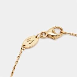 Pre Owned Chaumet Jeux De Liens Mother of Pearl Diamond 18K Rose Gold Bracelet