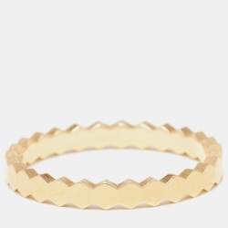 Pre Owned Chaumet Bee My Love 18k Yellow Gold Band Ring Size 51