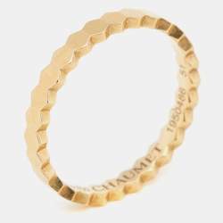 Pre Owned Chaumet Bee My Love 18k Yellow Gold Band Ring Size 51
