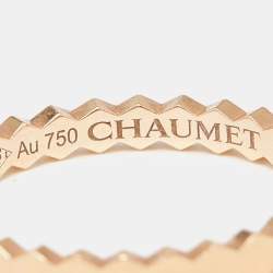Chaumet Bee My Love 18K Rose Gold Band Ring Size 51