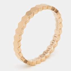 Chaumet Bee My Love 18K Rose Gold Band Ring Size 51