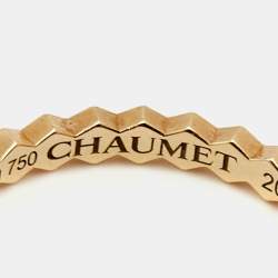 Chaumet Bee My Love 18k Yellow Gold Band Ring Size 54
