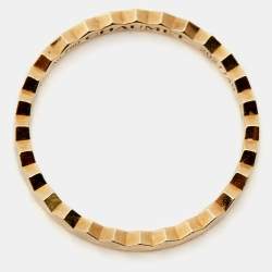 Chaumet Bee My Love 18k Yellow Gold Band Ring Size 54