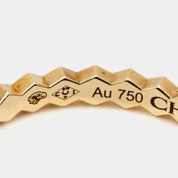 Chaumet Bee My Love 18k Yellow Gold Band Ring Size 54