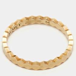 Chaumet Bee My Love 18k Yellow Gold Band Ring Size 54