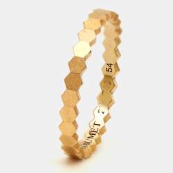 Chaumet Bee My Love 18k Yellow Gold Band Ring Size 54