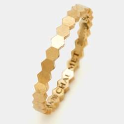 Chaumet Bee My Love 18k Yellow Gold Band Ring Size 54
