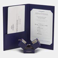 Chaumet Bee My Love 3 Diamond 18k White Gold Ring Size 50