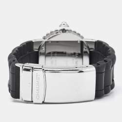 Chaumet Mother Of Pearl Diamond Stainless Steel Rubber Class One 622 Women's Wristwatch 30 mm
